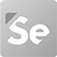 Szare, kwadratowe logo modułu Serwis365 z literami Se